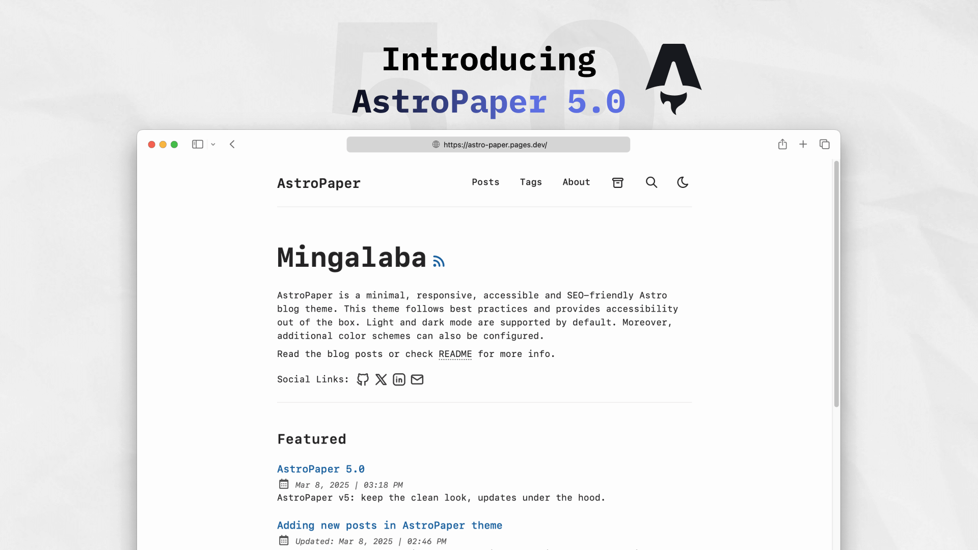 AstroPaper 5.0